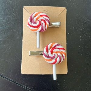 Lollipop Hair Clips Set 6